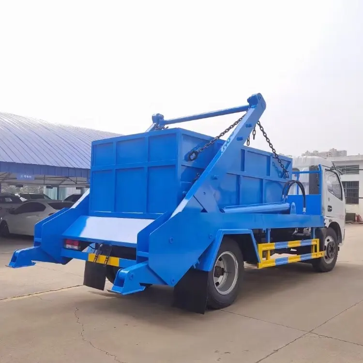 Container nâng lên 4cbm bỏ qua loader Swing ARM Xe tải rác, bỏ qua loader Xe tải rác, từ chối Bộ Sưu Tập Xe Bin