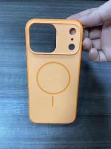 <span class=keywords><strong>Cover</strong></span> Antiscivolo <span class=keywords><strong>Arancione</strong></span> per <span class=keywords><strong>iPhone</strong></span> 17 16 15 14 13 12 <span class=keywords><strong>11</strong></span> e Samsung S26 A17 A07 A16, Custodia Magnetica di Lusso con Blocchi di Colore - Product Image 4