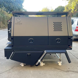 Nhôm Xe tải UTE tán đôi Cab nhôm UTE Khay hộp công cụ với con chó lồng cho UTE xe tải 4x4 tán - Product Image 5