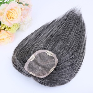Listo para enviar: Topper de cabello humano europeo con base de monofilamento, atado a mano - Product Image 6