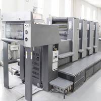 Machine d'impression offset automatique SM102 de 1998, imprimante à plat quadricolore pour étiquettes, factures et papier