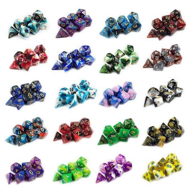 Wholesale Customization Hot Sale Polyhedral Game Dnd Set Custom Metal Dice Metal Dice Box Bag Tower Tray