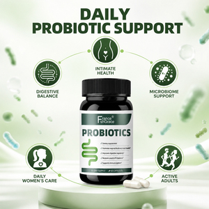 Fabricant de compléments probiotiques Shecome en marque blanche avec prébiotiques et probiotiques pour la santé digestive, 60 capsules probiotiques - Product Image 2