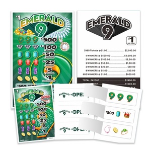 Wholesale High Quality Custom Scratch Off Lottery Tickets Pull Tabs Tickets Pull Tabs - Product Image 1