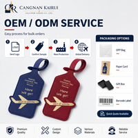 Étiquettes de bagages personnalisées en PU souple, luxueuses, écologiques, faites à la main, couleur personnalisée, résistantes à l'eau, durables, pour avion