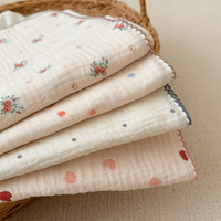 Offre Spéciale – Couverture en Coton 100% Douce et Légère, Respirante, en Gaze, pour Poussette, Couverture d'Emmaillotage, Carrés de Mousseline, Couverture en Tissu