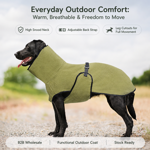 Fleece <strong>Dog</strong> <strong>Hoodie</strong> for Large <strong>Dogs</strong> Warm Winter Thick Pullover With Hood Golden Retriever Cozy Solid Color <strong>Dog</strong> Sweater Pet Clothes - Product Image 2