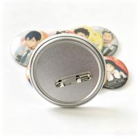 Badge personnalisé en étain, motif sur mesure, broche ronde de dessin animé, badge imprimé sur mesure pour anime, mariage, cadeau d'entreprise