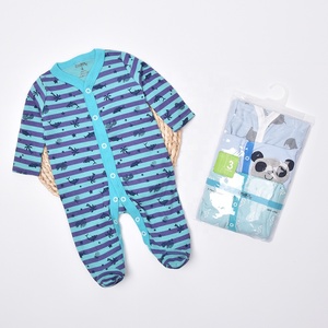 Combinaison 100% coton pour bébés, tenue de 3 pièces, sans pieds, manches longues, vêtement pour nouveau-né - Product Image 5