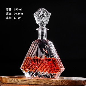 500ml Design personalizzato personalizzato Super vuoto <span class=keywords><strong>Whisky</strong></span> Decanter Set di liquori bicchieri di vino vetro inciso <span class=keywords><strong>Whisky</strong></span> - Product Image 4
