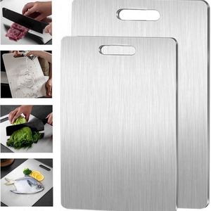 Kitchen Tool Cutting Board 201 Stainless Steel Chopping Board Ultimate Steel 3pcs Cutting Board Set - Product Image 5