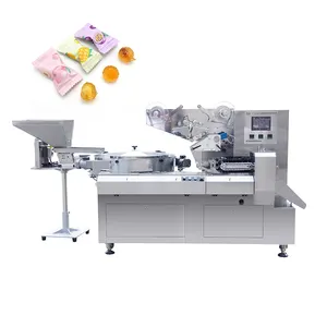 JY-ZB1200 4.5KW Stainless Steel Automatic Servo Motor Horizontal Pillow Flow Candy Sweet Packaging Wrapping Machine