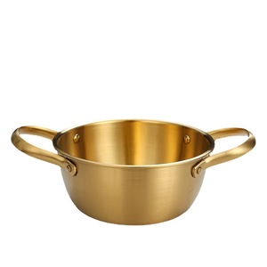 Stainless Steel Bowls Round Double Handle Stackable For Home Kitchen Use - Product Image 3