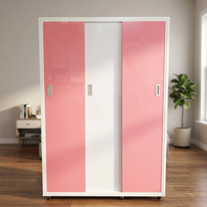 Armario Portátil de Plástico con 3 Puertas Corredizas, Diseño Plegable que Ahorra Espacio, 1.25m X 1.84m, para Dormitorio, Apartamento, Uso Doméstico - Product Image 3