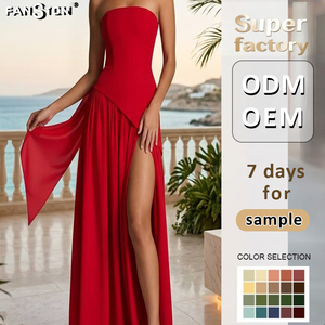 Robe Camisole Plissée Élégante pour Femme 2026 - Midi Sexy Dos Nu avec Fente Haute, Robe de Soirée Sophistiquée à Bretelles pour Vacances d'Été - Product Image 2