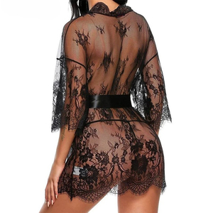 <span class=keywords><strong>Pyjama</strong></span> en dentelle pour femme 2026, sous-vêtements en maille transparente, vêtements d'intérieur doux en dentelle, <span class=keywords><strong>pyjama</strong></span> - Product Image 2