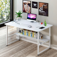 Bureau de chambre à coucher au design minimaliste et écologique de qualité supérieure Table d'ordinateur en bois durable Rangement caché Meubles de bureau à domicile modernes