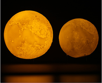 Lampe lunaire 3d pour enfants, veilleuse Led 16 couleurs, batterie Rechargeable avec télécommande & Pat