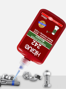 <span class=keywords><strong>Precio</strong></span> <span class=keywords><strong>de</strong></span> fábrica 10ml 50ml 250ml Blue Metal Thread Locker Adhesivo anaeróbico 242 Pernos Tuercas Espárragos para carpintería y construcción - Product Image 3