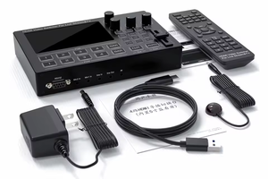 FJGEAR Switcher Video HDMI a 4 Canali con Monitor da 5 Pollici, Mixer Multi-Vista a 4 Vie per Streaming e Trasmissioni - Product Image 3