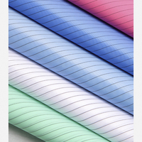 Fabricant de tissu antistatique de sécurité ESD en taffetas de polyester pour salle blanche pour vêtements de laboratoire