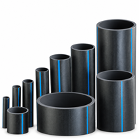 Tuyau d'alimentation en eau PE100 HDPE de grand diamètre durable DN800 DN1000 DN1400, tuyau flexible souterrain pour l'alimentation en eau
