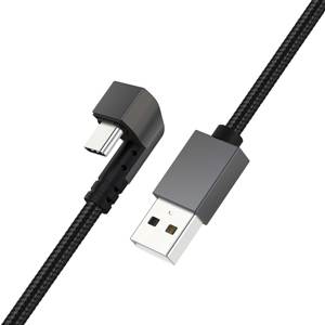 1,5 M 180 grados en forma de U 5V 2.4A rápido USB2.0 al tipo C codo Cable de carga de datos USB-C para jugar juegos - Product Image 1