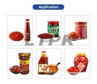 Machine de remplissage de pâte de piment de beurre de ketchup de fromage de confiture de crème de sauce de pâte de LT-GUF500 à bas prix avec la grande trémie et le mélangeur de Type U
