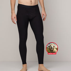 CELINNE Ropa Interior Térmica Transpirable para Hombre, de Lana Merino, Capa Base, Absorbe la Humedad, para Invierno - Product Image 1