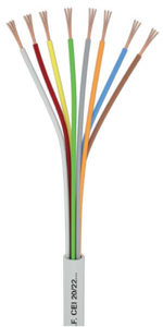 18AWG 100ft/roll 3core BLACK Round PVC Covered Cable,18 Gauge Electric Wire 3 Conductor Copper Wire with Ground 3 Core RVV Cord - Product Image 3