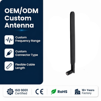 Antena WiFi 4G LTE con interfaz roscada, 12dBi de alta ganancia, banda ancha omnidireccional, tipo Rubber Duck para router inalámbrico, módem, gateway, OEM personalizado