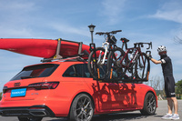 Rack de Teto Universal Reforçado para Carros - Suporte Ajustável para Bagagem para SUV e Caminhonetes, Conjunto Premium de Rack de Carga