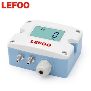 LEFOO LCD dijital ekran Analog RS485 çıkış hava diferansiyel basınç vericisi düşük diferansiyel basınç sensörü