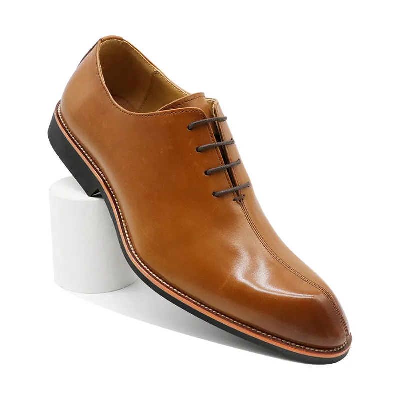 Homme Derby Shoe In Black/Brown Men's Dress Shoes & Oxford Genuine Leather Shoes