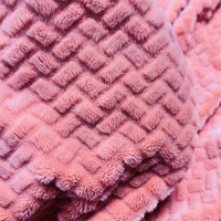 Ensembles de pyjama en tissu jacquard de flanelle 100% polyester en gros d'usine, coussins, vêtements de maison, couvertures, peignoirs