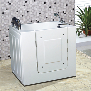 Baignoire assise domestique accessible aux personnes âgées <span class=keywords><strong>avec</strong></span> ouverture de <span class=keywords><strong>porte</strong></span> et de plain-pied, petite unité, baignoire de massage antidérapante <span class=keywords><strong>pour</strong></span> personnes handicapées - Product Image 4