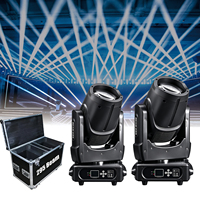 Foco móvil profesional de haz DMX512 de 295W y 16 canales con estuche de transporte, 13 colores, Gobos, Prisma, Estrobo, 3200-7800K, 540/270 Pan/Tilt, 1-20Hz