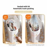 Poubelle intelligente sans contact avec capteur automatique poubelle debout en plastique pour intérieur/extérieur/cuisine/chambre à coucher usine