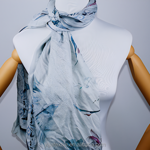 Hijab respirant en modal de qualité supérieure imprimé numérique personnalisé pour les voyages de vacances centres commerciaux nuits du <span class=keywords><strong>Ramadan</strong></span>-Musulmans résistants aux rides - Product Image 3