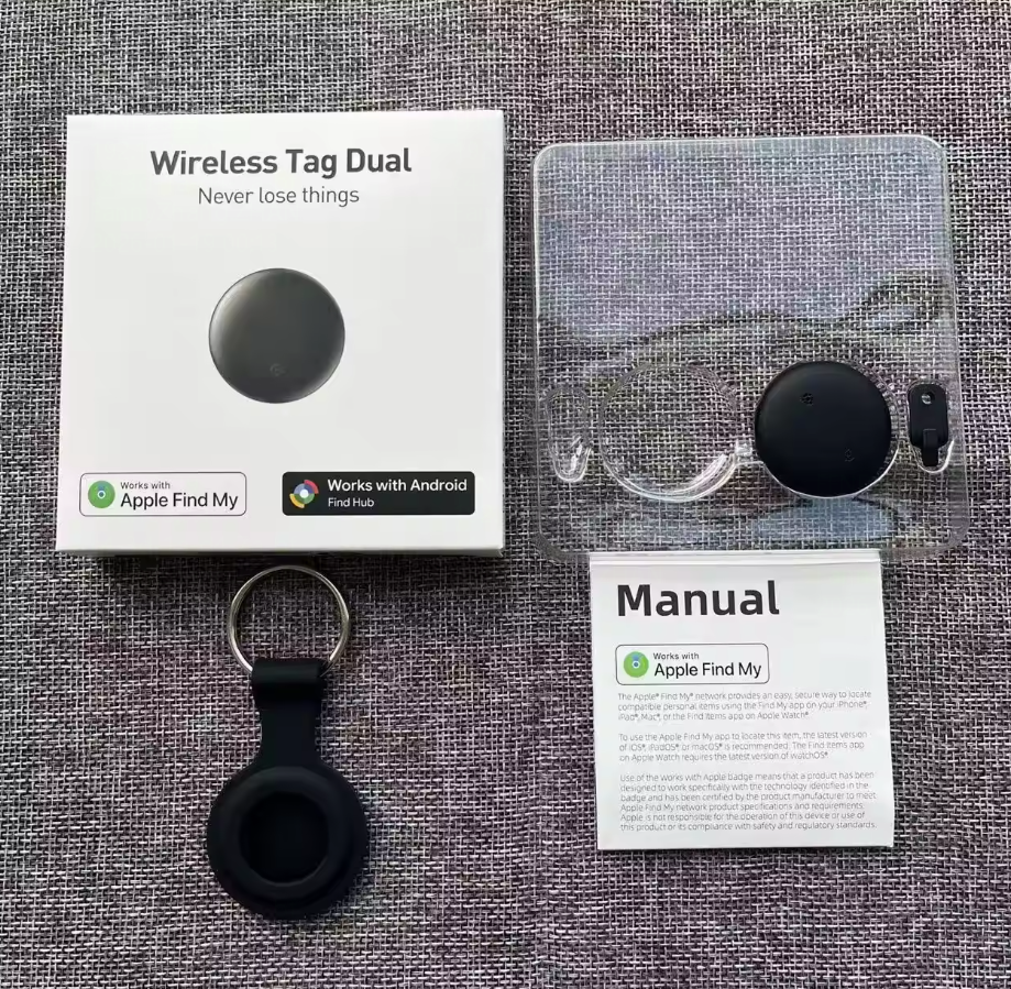 Etiqueta negra con funda negra (sistema dual)