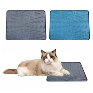 Alfombrilla de silicona ecológica para gatos con logotipo personalizado del fabricante, resistente al agua, fácil de limpiar, alfombrilla para mascotas, almohadilla para arena para perros y gatos - Product Image 1