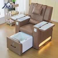 Chaise de pédicure avec station de massage pour les pieds, machine sans tuyau pour salon de manucure en fibre de verre