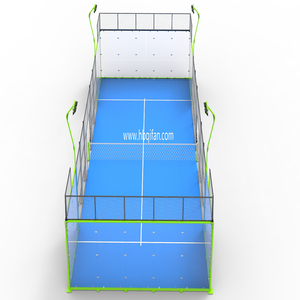 Terrain de padel 20x10m avec structure en acier galvanisé à chaud et amortisseur de chocs pour le parc en bord de lac et la promenade en bord de rivière - Product Image 2