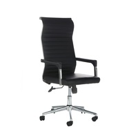 Chaise pivotante de bureau Design moderne Chaise ergonomique en cuir et métal Hauteur réglable Pas fatigué pour la conférence de bureau