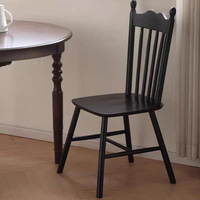 Chaise de restaurant de style western américain, mobilier de maison en bois massif, design moderne du milieu du siècle