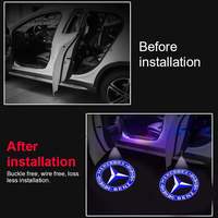 Luz LED de Bienvenida para Puerta de Coche con Logo Personalizado al por Mayor, Lámpara Proyector, Accesorios de Iluminación Interior Automotriz, Luz de Cortesía para Vehículos