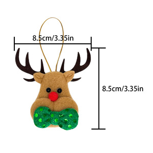 Décorations d'ambiance de Noël : Ornements suspendus Père Noël, Cerf pour Arbre de Noël - Product Image 6