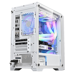Snowman Trắng Máy Tính Để Bàn Chassis Trường Hợp Matx Mini <span class=keywords><strong>ITX</strong></span> Giữa Tháp Với Kính Cường Lực Tấm Đẹp Gamer PC Trường Hợp Thiết Kế Cho Chơi Game - Product Image 1