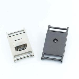 Quick Release Metal Buckles 25mm Zinc Alloy Side Release For Bags Backpack <b>Webbing</b> Solid Color Durable Hardware Accessory - Product Image 1