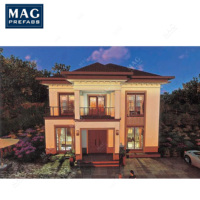 Achat vérifié maison à ossature en acier léger deux étages 2024 maison préfabriquée de luxe